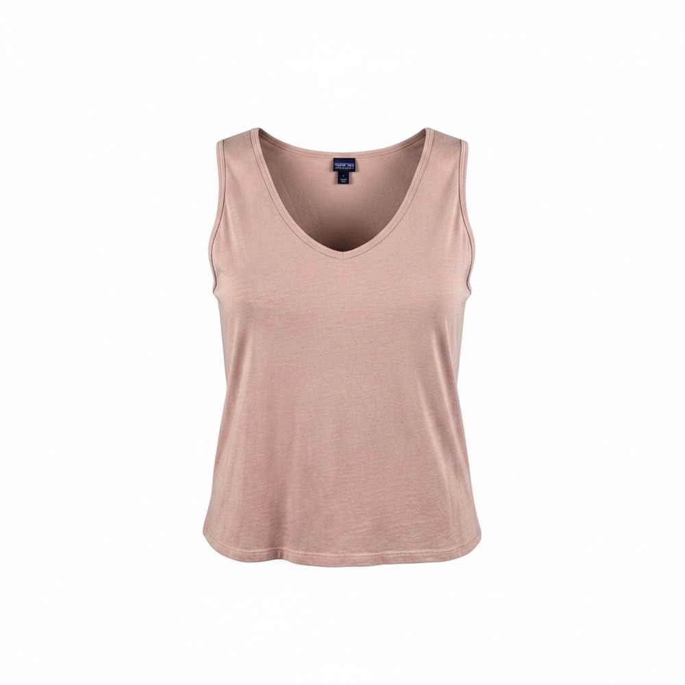 Patagonia Womens‎ Organic Cotton V-Neck Tank Top Peach 42190 Large